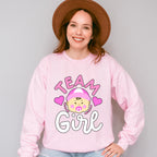 Team Girl - Gender Reveal Unisex Crewneck T-Shirt Sweatshirt Hoodie