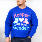 Keeper Of The Gender Socks - Gender Reveal Unisex Crewneck T-Shirt Sweatshirt Hoodie