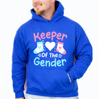 Keeper Of The Gender Socks - Gender Reveal Unisex Crewneck T-Shirt Sweatshirt Hoodie