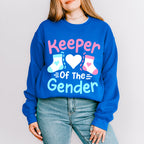 Keeper Of The Gender Socks - Gender Reveal Unisex Crewneck T-Shirt Sweatshirt Hoodie