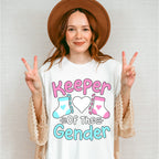 Keeper Of The Gender Socks - Gender Reveal Unisex Crewneck T-Shirt Sweatshirt Hoodie
