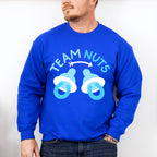 Team Nuts Pacifier - Gender Reveal Unisex Crewneck T-Shirt Sweatshirt Hoodie