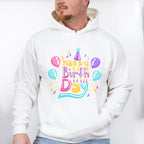 Happy Birthday Colorful Design - Birthday Unisex Crewneck T-Shirt Sweatshirt Hoodie