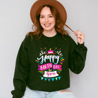 Happy Birthday To You Blue Pink - Birthday Unisex Crewneck T-Shirt Sweatshirt Hoodie