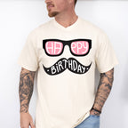 Happy Birthday Mustache Glasses - Birthday Unisex Crewneck T-Shirt Sweatshirt Hoodie
