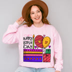 Happy Birthday Cake and Gifts - Birthday Unisex Crewneck T-Shirt Sweatshirt Hoodie