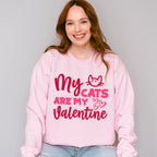 My Cats Are My Valentine - Valentine's Day Unisex Crewneck T-Shirt Sweatshirt Hoodie