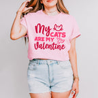 My Cats Are My Valentine - Valentine's Day Unisex Crewneck T-Shirt Sweatshirt Hoodie