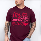 My Cats Are My Valentine - Valentine's Day Unisex Crewneck T-Shirt Sweatshirt Hoodie