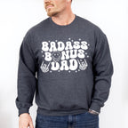 Badass Bonus Dad - Father's Day Unisex Crewneck T-Shirt Sweatshirt Hoodie