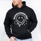 Badass Bonus Dad Smiley Design - Father's Day Unisex Crewneck T-Shirt Sweatshirt Hoodie
