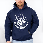 Badass Bonus Dad Skeleton Hand Design - Father's Day Unisex Crewneck T-Shirt Sweatshirt Hoodie