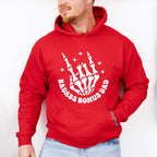 Badass Bonus Dad Skeleton Hand Design - Father's Day Unisex Crewneck T-Shirt Sweatshirt Hoodie