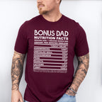 Bonus Dad Nutrition Facts - Father's Day Unisex Crewneck T-Shirt Sweatshirt Hoodie
