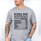 Bonus Dad Nutrition Facts - Father's Day Unisex Crewneck T-Shirt Sweatshirt Hoodie