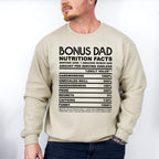 Bonus Dad Nutrition Facts - Father's Day Unisex Crewneck T-Shirt Sweatshirt Hoodie