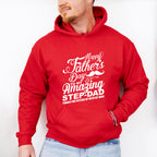 Happy Father's Day To My Amazing Step-dad - Father's Day Unisex Crewneck T-Shirt Sweatshirt Hoodie
