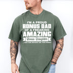 I'm A Proud Bonus Dad - Father's Day Unisex Crewneck T-Shirt Sweatshirt Hoodie