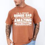 I'm A Proud Bonus Dad - Father's Day Unisex Crewneck T-Shirt Sweatshirt Hoodie