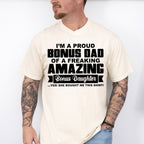 I'm A Proud Bonus Dad - Father's Day Unisex Crewneck T-Shirt Sweatshirt Hoodie