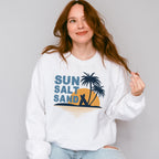 Sun Salt Sand Summer Design - Summer Theme Unisex Crewneck T-Shirt Sweatshirt Hoodie