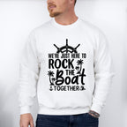 Rock The Boat Black And White - Family Cruise Unisex Crewneck T-Shirt Sweatshirt Hoodie