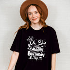 It's A Birthday Trip Black And White - Family Cruise Unisex Crewneck T-Shirt Sweatshirt Hoodie