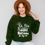 It's A Birthday Trip Black And White - Family Cruise Unisex Crewneck T-Shirt Sweatshirt Hoodie