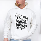It's A Birthday Trip Black And White - Family Cruise Unisex Crewneck T-Shirt Sweatshirt Hoodie