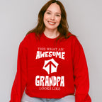 Awesome Grandpa Looks Like - Grandpa Unisex Crewneck T-Shirt Sweatshirt Hoodie