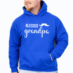 Blessed Grandpa Mustache Design - Grandpa Unisex Crewneck T-Shirt Sweatshirt Hoodie