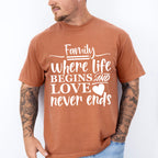 Where Life Begins And Love Never Ends - Family Reunion Unisex Crewneck T-Shirt Sweatshirt Hoodie