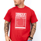 Uncle Nutrition Facts - Uncle Unisex Crewneck T-Shirt Sweatshirt Hoodie