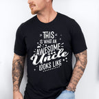 Awesome Uncle Looks Like Design - Uncle Unisex Crewneck T-Shirt Sweatshirt Hoodie