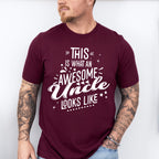 Awesome Uncle Looks Like Design - Uncle Unisex Crewneck T-Shirt Sweatshirt Hoodie