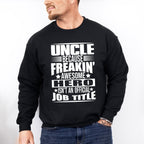 Awesome Hero - Uncle Unisex Crewneck T-Shirt Sweatshirt Hoodie