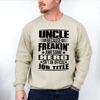 Awesome Hero - Uncle Unisex Crewneck T-Shirt Sweatshirt Hoodie