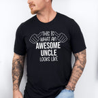 Awesome Uncle Looks Like Design - Uncle Unisex Crewneck T-Shirt Sweatshirt Hoodie