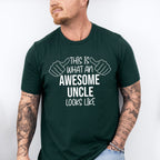 Awesome Uncle Looks Like Design - Uncle Unisex Crewneck T-Shirt Sweatshirt Hoodie