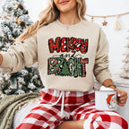 Merry And Bright - Christmas Unisex Crewneck T-Shirt Sweatshirt Hoodie
