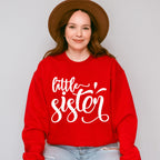 Little Sister Cursive Design - Sister Unisex Crewneck T-Shirt Sweatshirt Hoodie