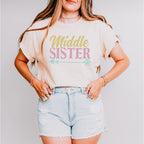 Middle Sister Colorful Design - Sister Unisex Crewneck T-Shirt Sweatshirt Hoodie