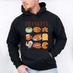 Thankful Thanksgiving Doodles Design - Thanksgiving Theme Unisex Crewneck T-Shirt Sweatshirt Hoodie