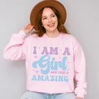 I Am A Girl - Kids Unisex Crewneck T-Shirt Sweatshirt Hoodie