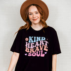 Kind Heart Brave Soul - Kids Unisex Crewneck T-Shirt Sweatshirt Hoodie