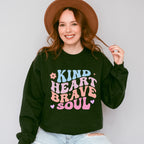 Kind Heart Brave Soul - Kids Unisex Crewneck T-Shirt Sweatshirt Hoodie