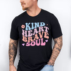Kind Heart Brave Soul - Kids Unisex Crewneck T-Shirt Sweatshirt Hoodie