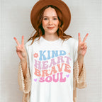 Kind Heart Brave Soul - Kids Unisex Crewneck T-Shirt Sweatshirt Hoodie