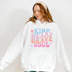 Kind Heart Brave Soul - Kids Unisex Crewneck T-Shirt Sweatshirt Hoodie