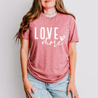 Love More - Valentines Theme Unisex Crewneck T-Shirt Sweatshirt Hoodie